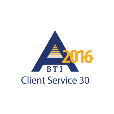 bti client service 30 2016 badge